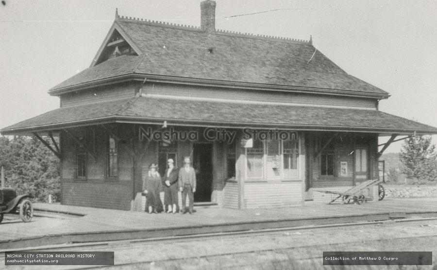 Postcard: Railroad Station, Barnstable, Massachusetts